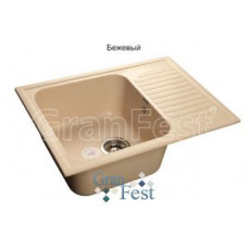Мойка мраморная "GranFest" STANDART GF-S-645L чаша с крылом 645*500мм (F-13.328) бежевый Мойка мраморная "GranFest" STANDART GF-S-645L чаша с крылом 645*500мм (F-13.328) бежевый