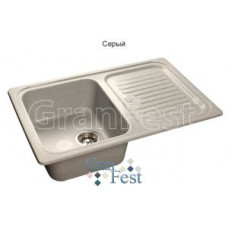 Мойка мраморная "GranFest" STANDART GF-S-780L чаша с крылом 780*500мм (F-78.310) серый Мойка мраморная "GranFest" STANDART GF-S-780L чаша с крылом 780*500мм (F-78.310) серый