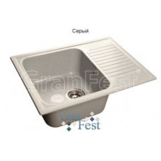 Мойка мраморная "GranFest" STANDART GF-S-645L чаша с крылом 645*500мм (F-13.310) серый Мойка мраморная "GranFest" STANDART GF-S-645L чаша с крылом 645*500мм (F-13.310) серый