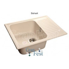 Мойка мраморная "GranFest" STANDART GF-S-645L чаша с крылом 645*500мм (F-13.331) белый 1 Мойка мраморная "GranFest" STANDART GF-S-645L чаша с крылом 645*500мм (F-13.331) белый 1