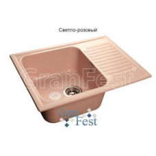 Мойка мраморная "GranFest" STANDART GF-S-645L чаша с крылом 645*500мм (F-13.311) светло-розовый Мойка мраморная "GranFest" STANDART GF-S-645L чаша с крылом 645*500мм (F-13.311) светло-розовый