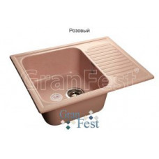 Мойка мраморная "GranFest" STANDART GF-S-645L чаша с крылом 645*500мм (F-13.315) розовый Мойка мраморная "GranFest" STANDART GF-S-645L чаша с крылом 645*500мм (F-13.315) розовый