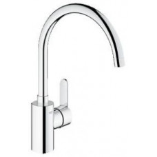 Смеситель GROHE для кух.мойки "Eurostyle Cosmopolitan", моно, высокий излив, гибкая подв. (33975002) Смеситель GROHE для кух.мойки "Eurostyle Cosmopolitan", моно, высокий излив, гибкая подв. (33975002)