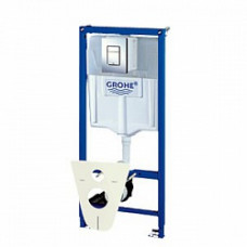 Инсталяция GROHE для подвесного унитаза RAPID SL 4 в 1, квадратная клавиша(38775001) Инсталяция GROHE для подвесного унитаза RAPID SL 4 в 1, квадратная клавиша(38775001)