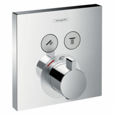 Термостат с двумя запорными вентилями Hansgrohe ShowerSelect 15763000 Термостат с двумя запорными вентилями Hansgrohe ShowerSelect 15763000