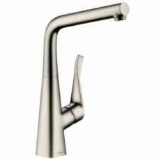 Смеситель для кухни Hansgrohe Metris сталь 14822800 Смеситель для кухни Hansgrohe Metris сталь 14822800
