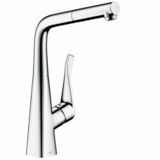 Смеситель для кухни с выдвижным душем Hansgrohe Metris 14821000
