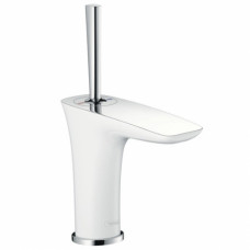 Смеситель для раковины Hansgrohe PuraVida белый/хром 15075400 Смеситель для раковины Hansgrohe PuraVida белый/хром 15075400