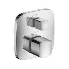 Термостат с запорным вентилем Hansgrohe PuraVida хром 15775000 Термостат с запорным вентилем Hansgrohe PuraVida хром 15775000