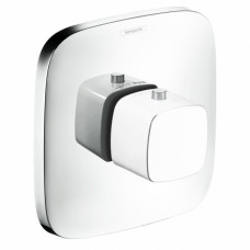 Термостат Hansgrohe PuraVida Highflow белый/хром 15772400 Термостат Hansgrohe PuraVida Highflow белый/хром 15772400