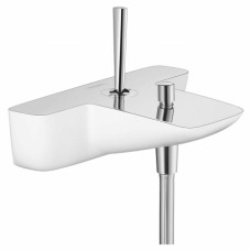 Смеситель для ванны Hansgrohe PuraVida белый/хром 15472400 Смеситель для ванны Hansgrohe PuraVida белый/хром 15472400
