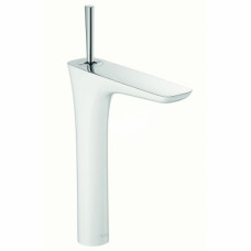 Смеситель для раковины Hansgrohe PuraVida хром/белый 15072400 Смеситель для раковины Hansgrohe PuraVida хром/белый 15072400