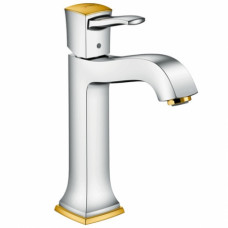 Смеситель для раковины Hansgrohe Metropol Classic хром/золото 31302090 Смеситель для раковины Hansgrohe Metropol Classic хром/золото 31302090