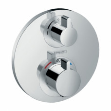 Термостат с запорным/переключающим вентилем Hansgrohe Ecostat S 15758000 Термостат с запорным/переключающим вентилем Hansgrohe Ecostat S 15758000