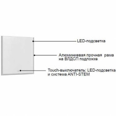 Зеркало с подсветкой Roca Aneto 80x85 812363000