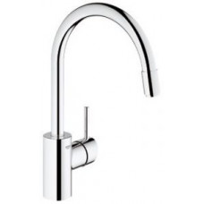 Смеситель GROHE для кух.мойки "Concetto New", моно, высокий, выдвижной изл. (32663001) Смеситель GROHE для кух.мойки "Concetto New", моно, высокий, выдвижной изл. (32663001)