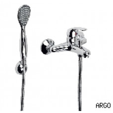 Смеситель ARGO в/д "OKSA" моно., карт. 35 (шланг, лейка, излив 140 мм, держ.) (3505 OKSA) 