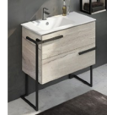 COMFORTY. Тумба-умывальник "Дублин-90" белый глянец с раковиной COMFORTY 8059