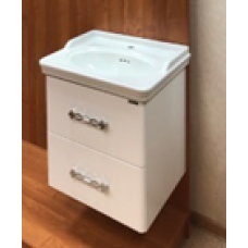COMFORTY. Зеркало-шкаф "Неаполь-65" белый глянец