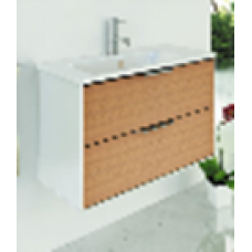 COMFORTY. Тумба-умывальник "Сухуми-90" кофе полоска с раковиной COMFORTY 90E