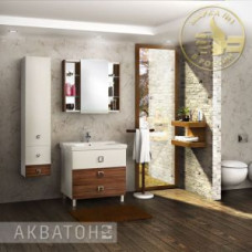 Мебель для ванной Акватон Стамбул 85 Эбони темный Мебель для ванной Акватон Стамбул 85 Эбони темный