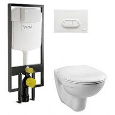 Комплект VitrA Normus 9773B003-7201 кнопка белая Комплект VitrA Normus 9773B003-7201 кнопка белая