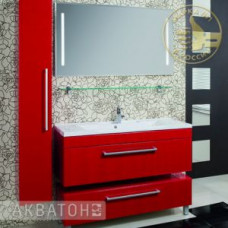 Мебель для ванной Акватон Мадрид 100 бордо темный