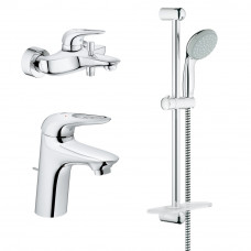 Набор смесителей Grohe Eurostyle 124416 3 в 1 Набор смесителей Grohe Eurostyle 124416 3 в 1
