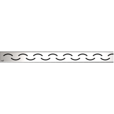 Решетка для лотков AlcaPlast SMILE-750L нержавеющая сталь-глянец